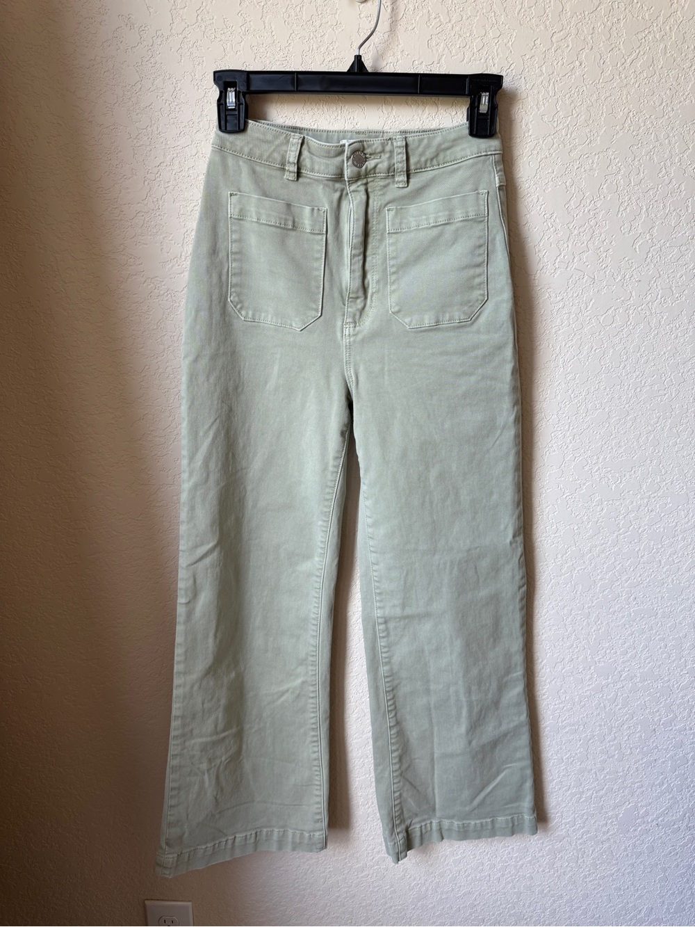 Rolla’s Sailor Jean - Women's High-Rise Straight Jeans in Sage Green